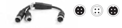 AC-306 - Splitter cable connects 1 x (Non HD) Select camera to MDR & monitor