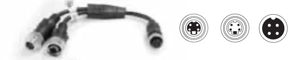 AC-307 - Splitter cable connects 1 x Elite camera to MDR & Monitor