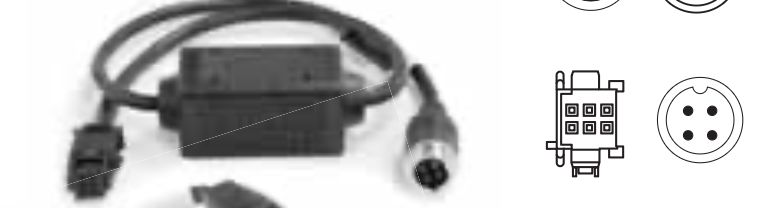AC-24-12(009) - In-line 24/12Vdc converter - Select camera to Mekra 507405 monitor
