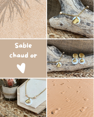 Sable chaud or et argent 