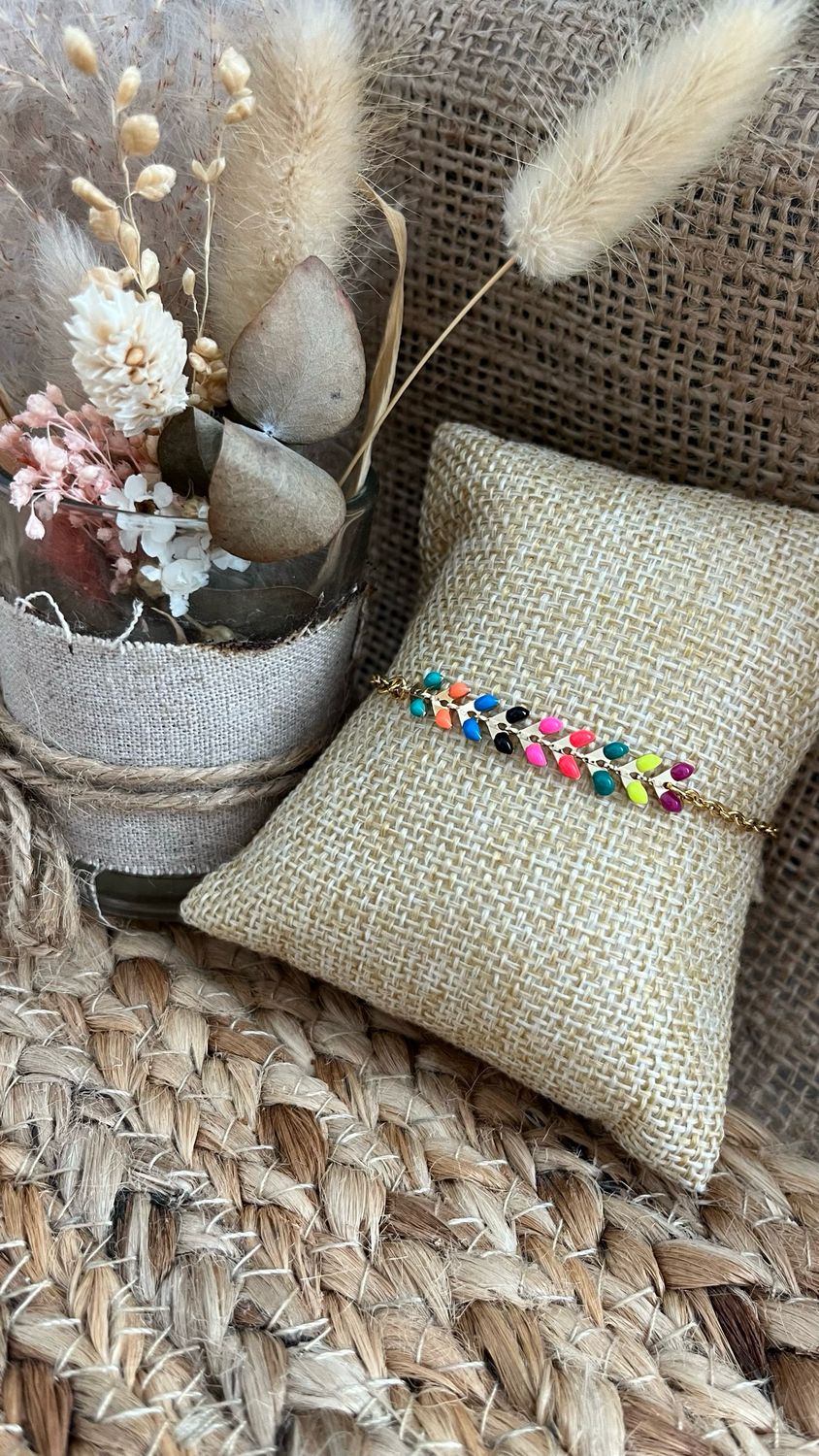 Bracelet « cocktail fruité » or