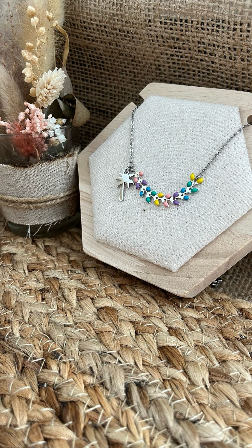 Collier « cocktail fruité » argent