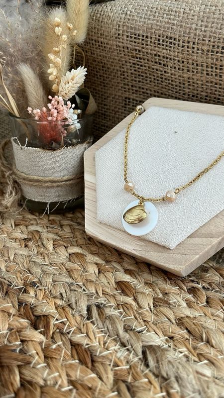 Collier « sable chaud » or