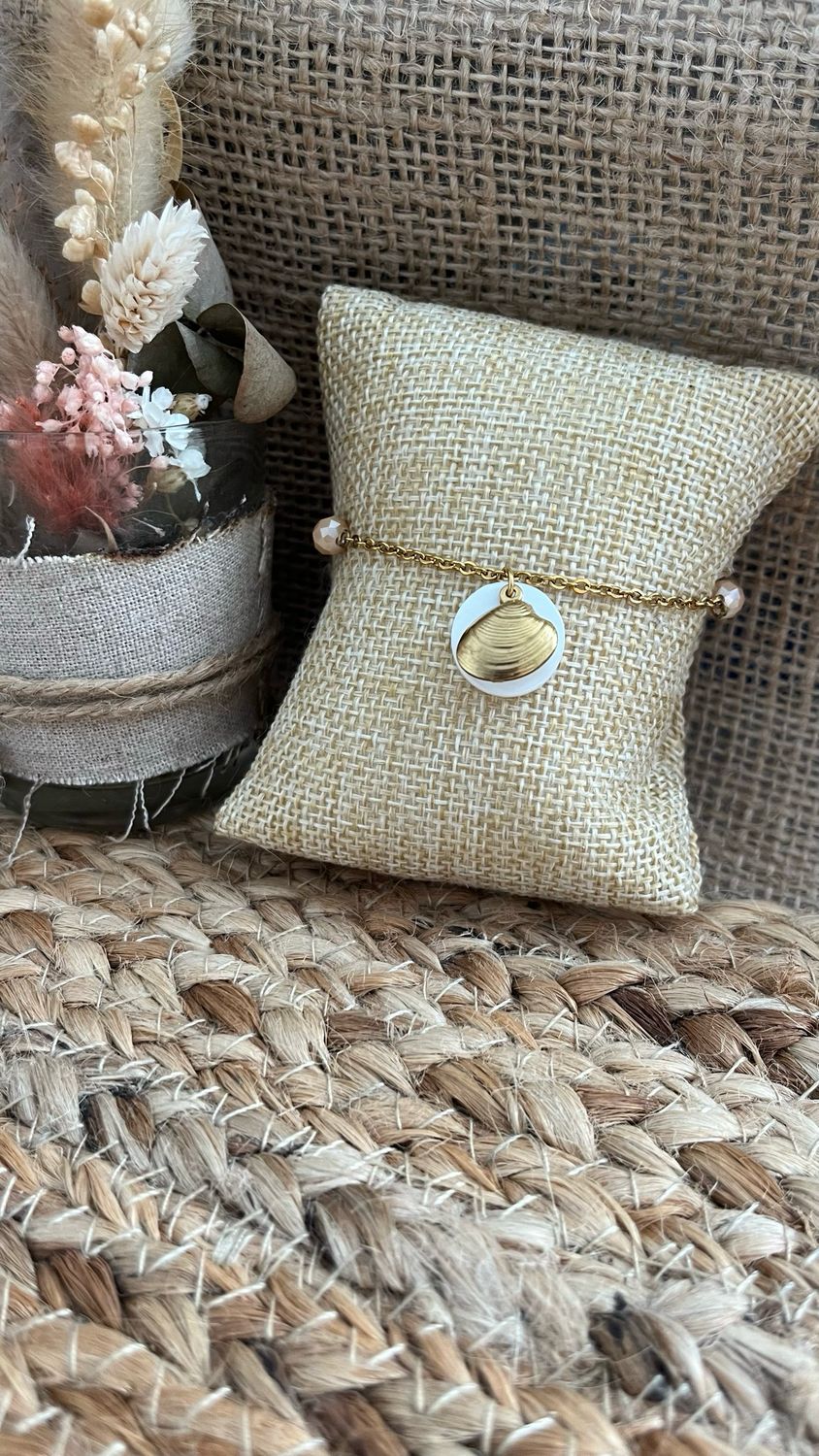 Bracelet « sable chaud » or