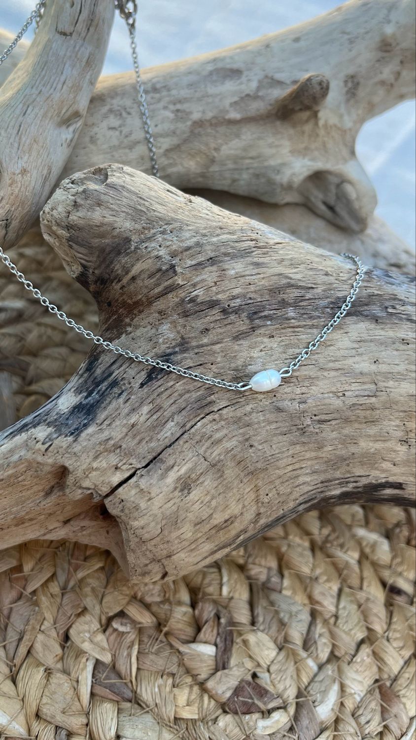 Collier « perle d’été» argent