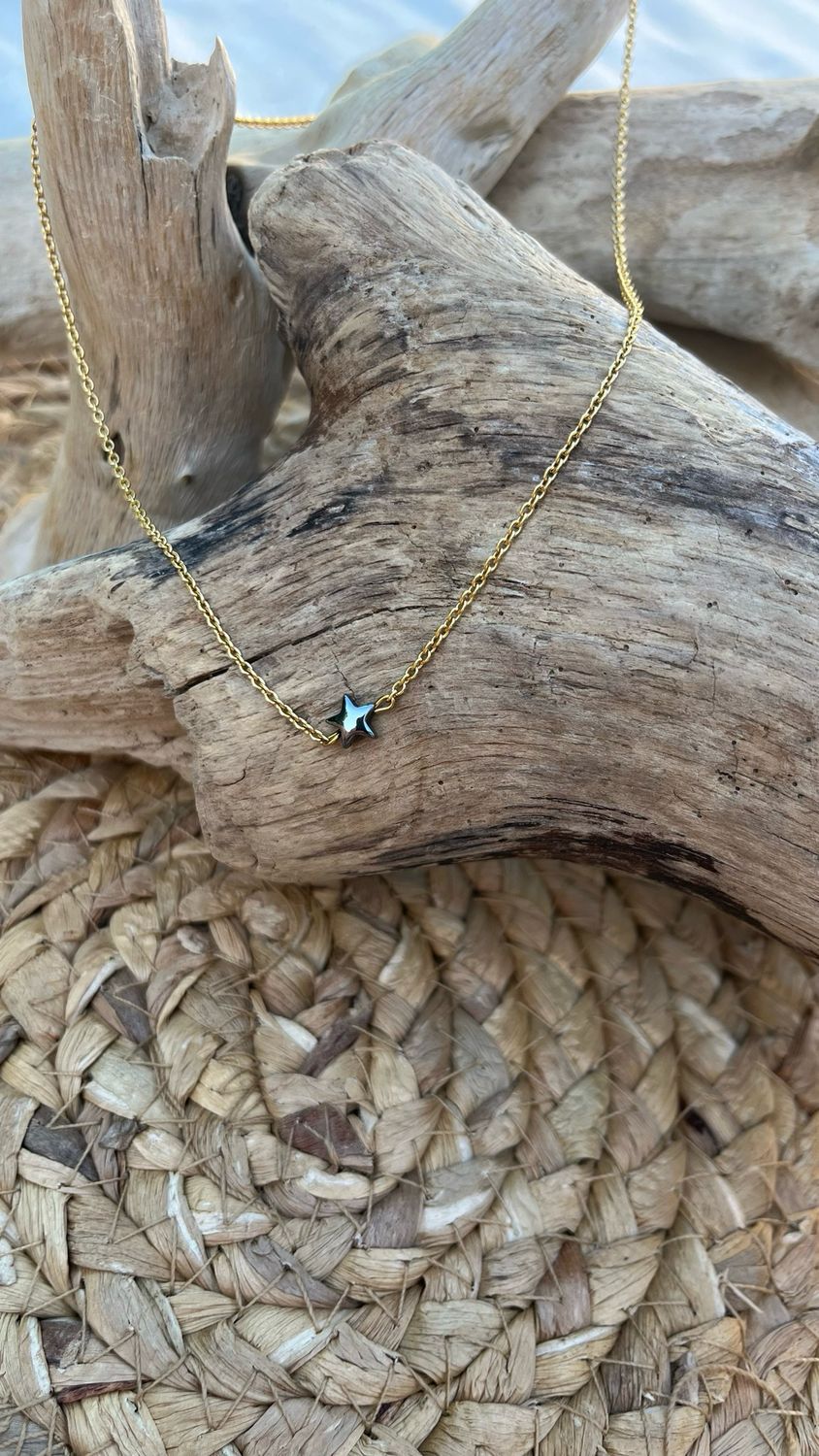 Collier « nuit belle étoile » or