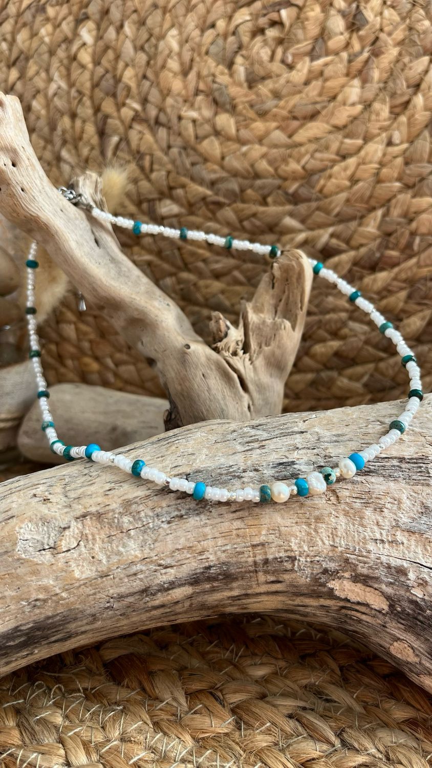 Collier « souffle Indigo »