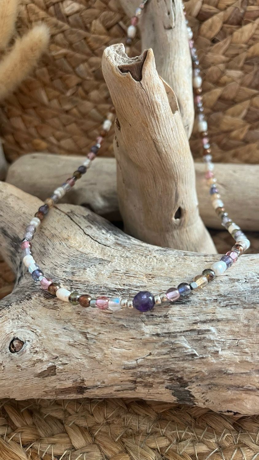 Collier « aurore perlée »