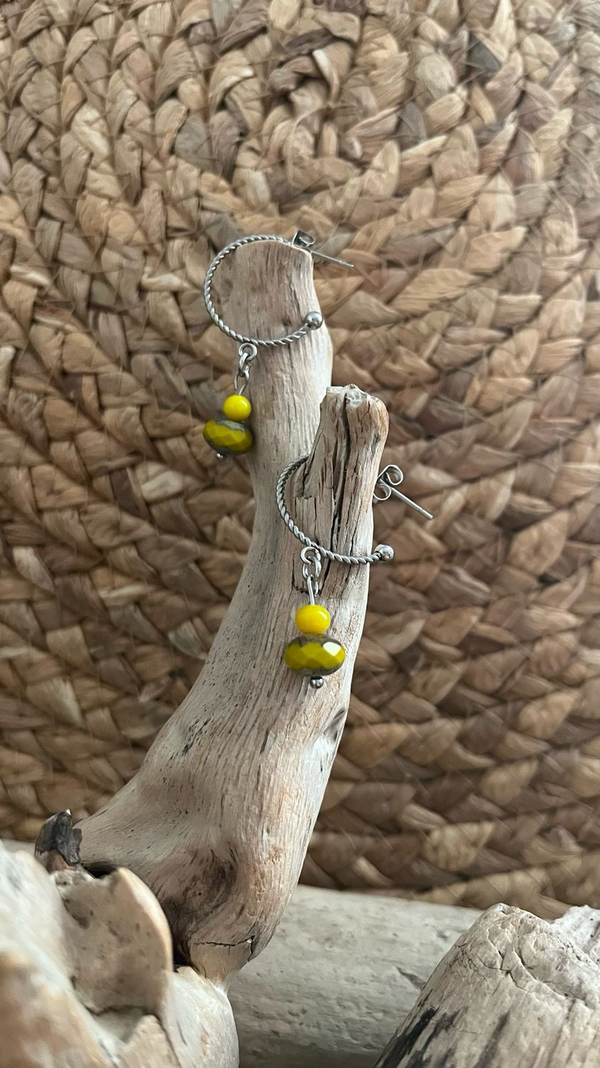 Boucles d’oreille « zeste de vie »