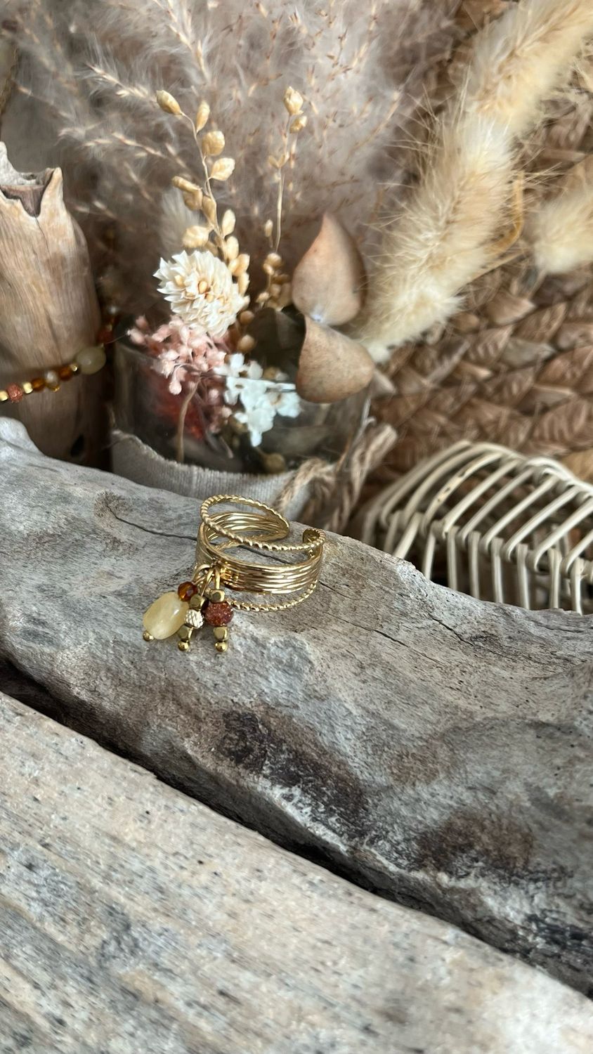 Bague « synergie rayonnante » terracota Bague « synergie rayonnante » terracota