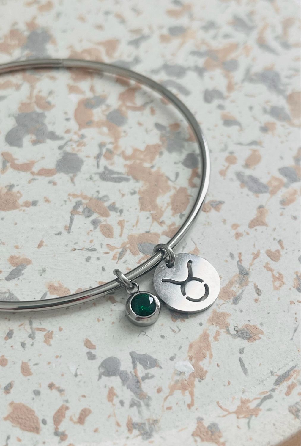 Bracelet jonc argent Taureau mai Bracelet jonc argent Taureau mai