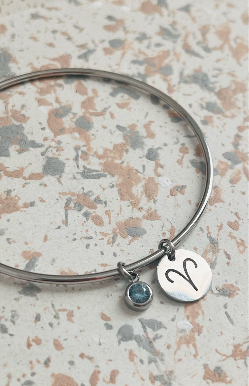 Bracelet jonc argent Bélier mars Bracelet jonc argent Bélier mars