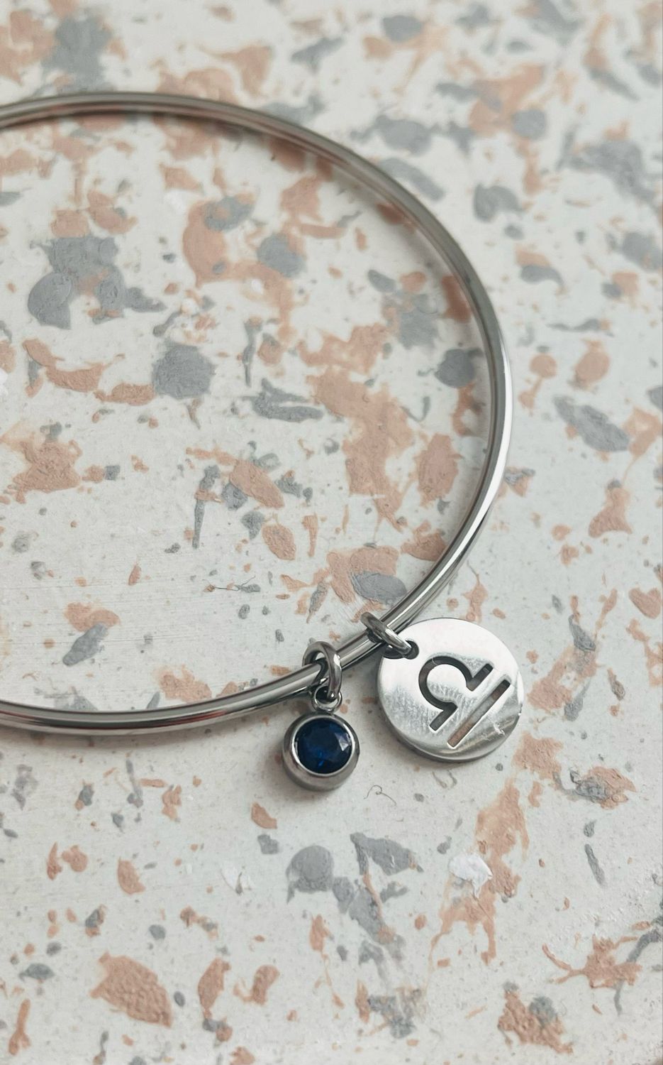 Bracelet jonc argent Balance septembre