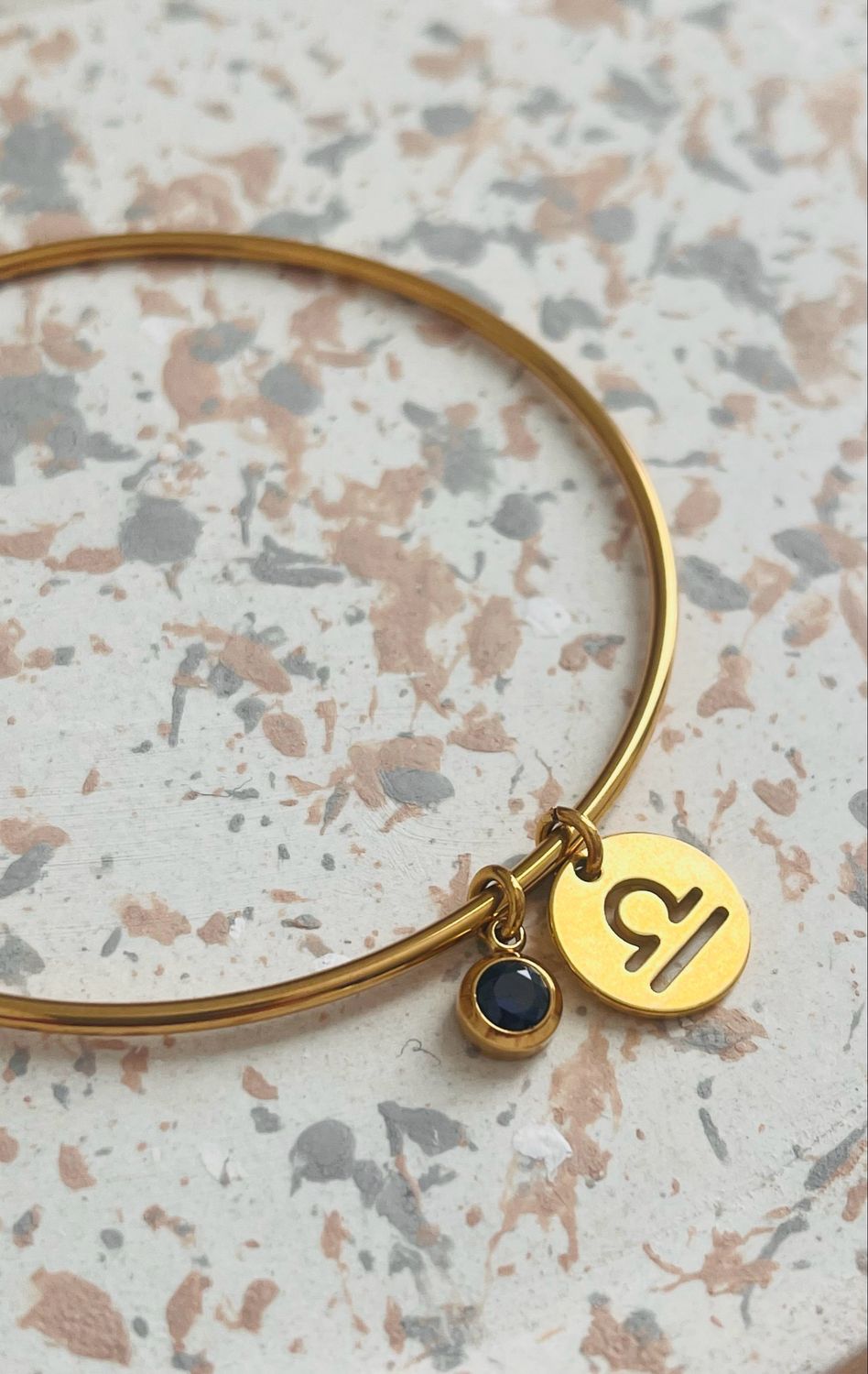 Bracelet jonc or Balance septembre Bracelet jonc or Balance septembre