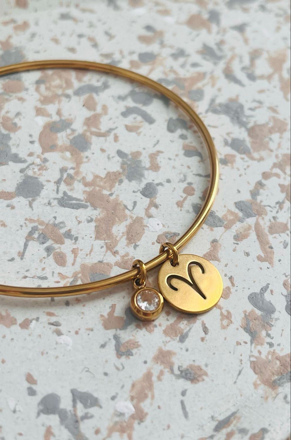 Bracelet jonc or Bélier avril Bracelet jonc or Bélier avril