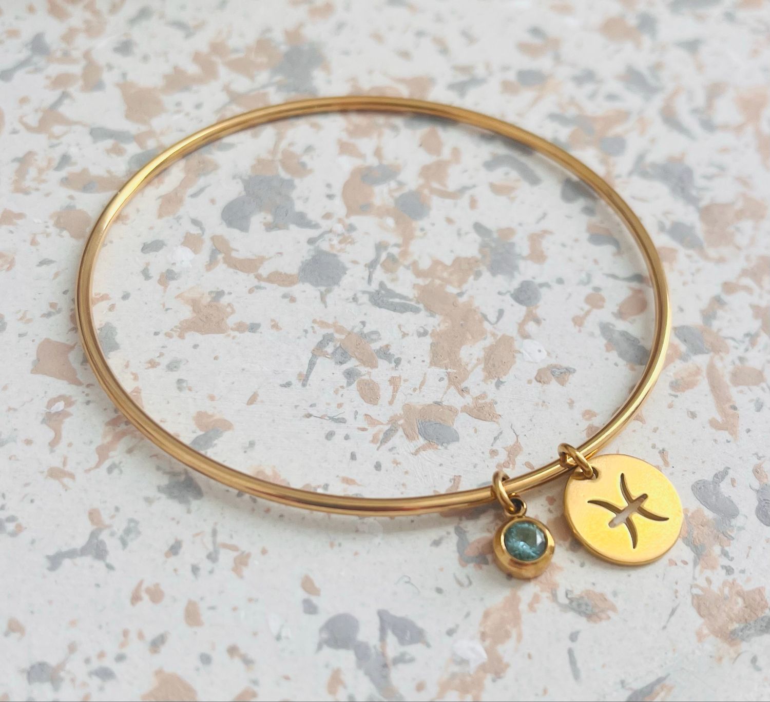 Bracelet jonc or Poisson mars Bracelet jonc or Poisson mars