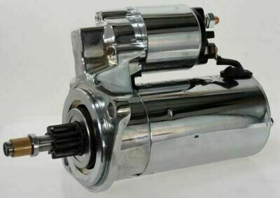 Hi-Torque Starter Motor 12 Volt for Manual or Automatic Gearbox Chrome