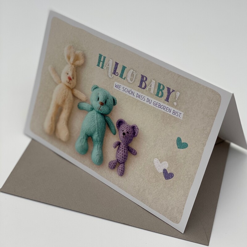 Greeting Card - Hallo Baby