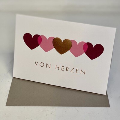 Greeting Card - Von Herzen