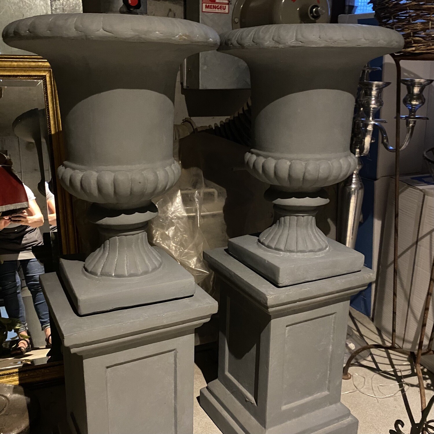 Footed Urn with Pedestal