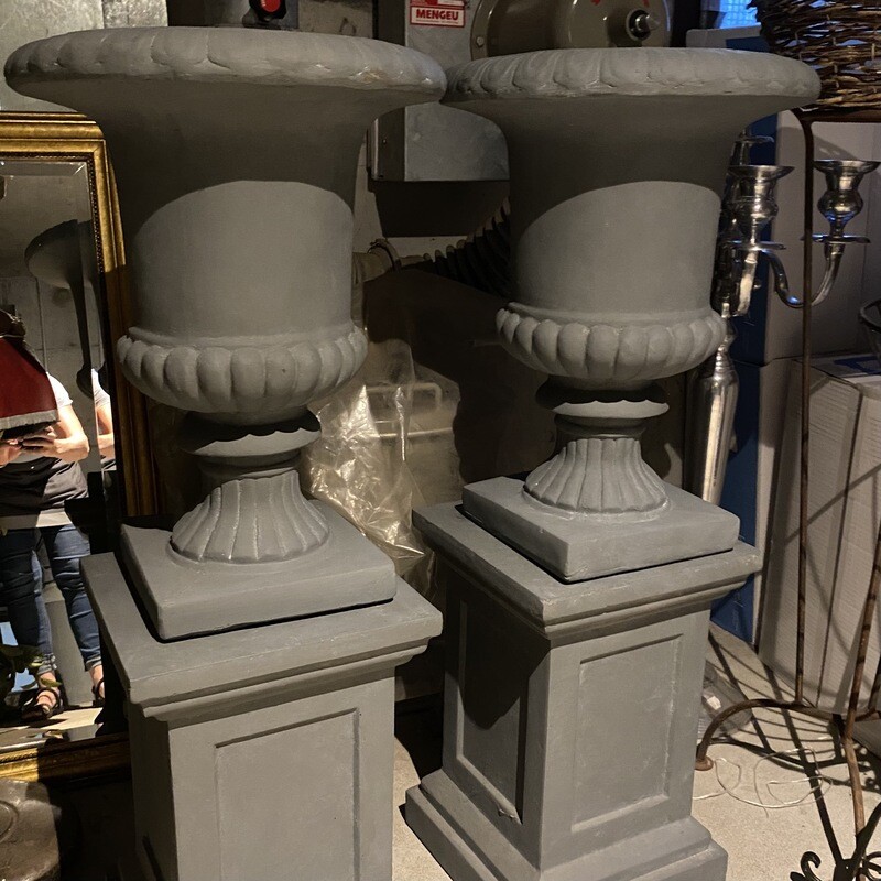 Footed Urn with Pedestal
