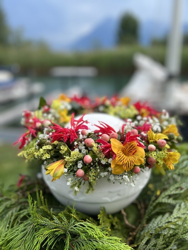 Urnenkranz Seebestattung 22cm