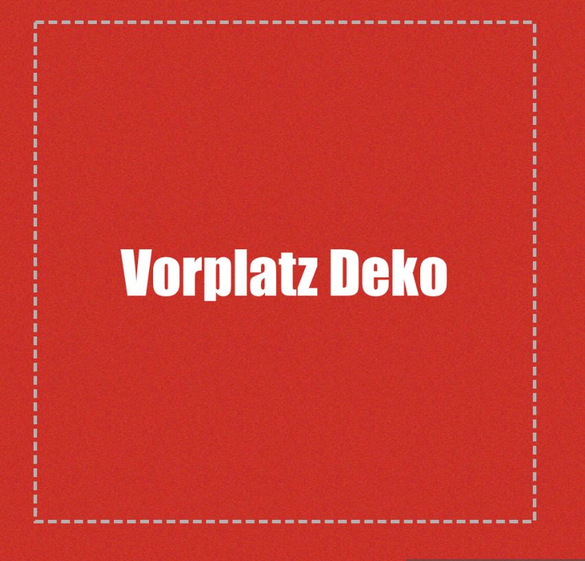 Vorplatz Deko