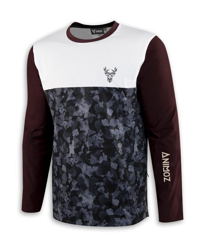 Maillot Animoz Manches Longues WILD Bordeaux
