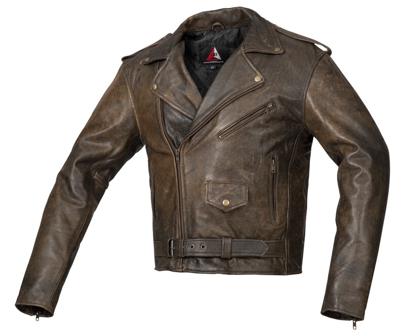 "The Antik Classic" Bohmberg Biker Jacket made of Pull-up Leather