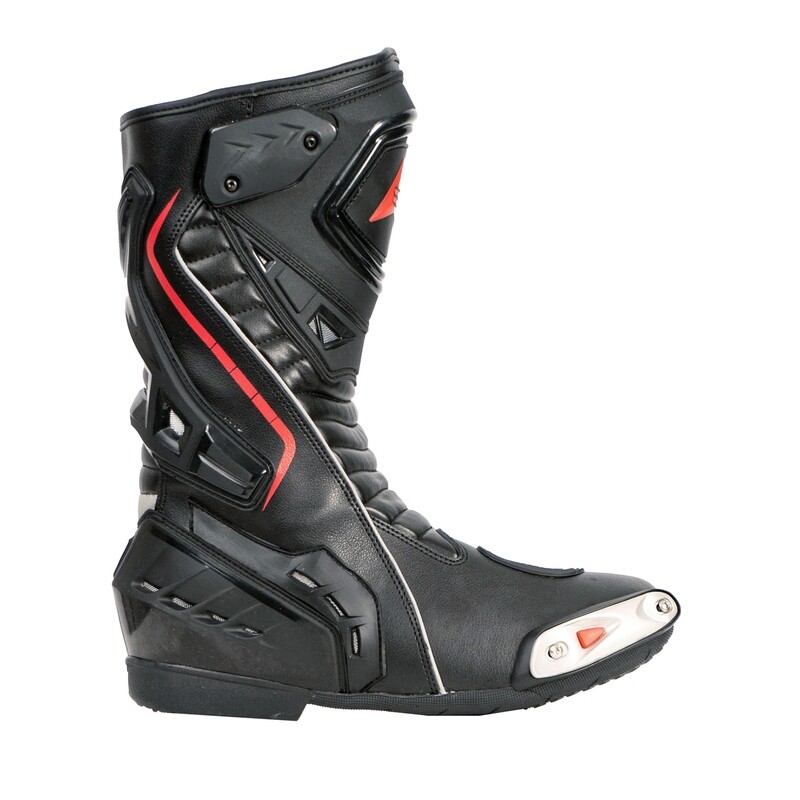 Bohmberg® PRETORIAN Motorcycle Boots made of sturdy Leather with attached Hard Shell Protectors