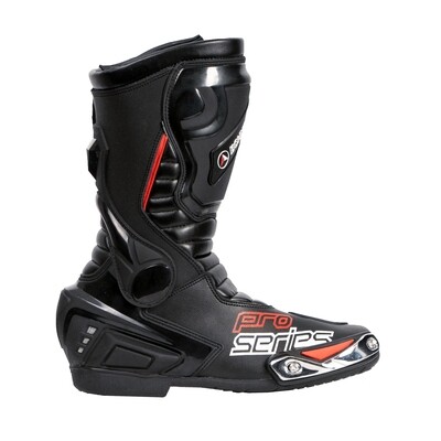 Bohmberg® PRO-series Motorcycle Boots made of sturdy Leather with attached Hard Shell Protectors