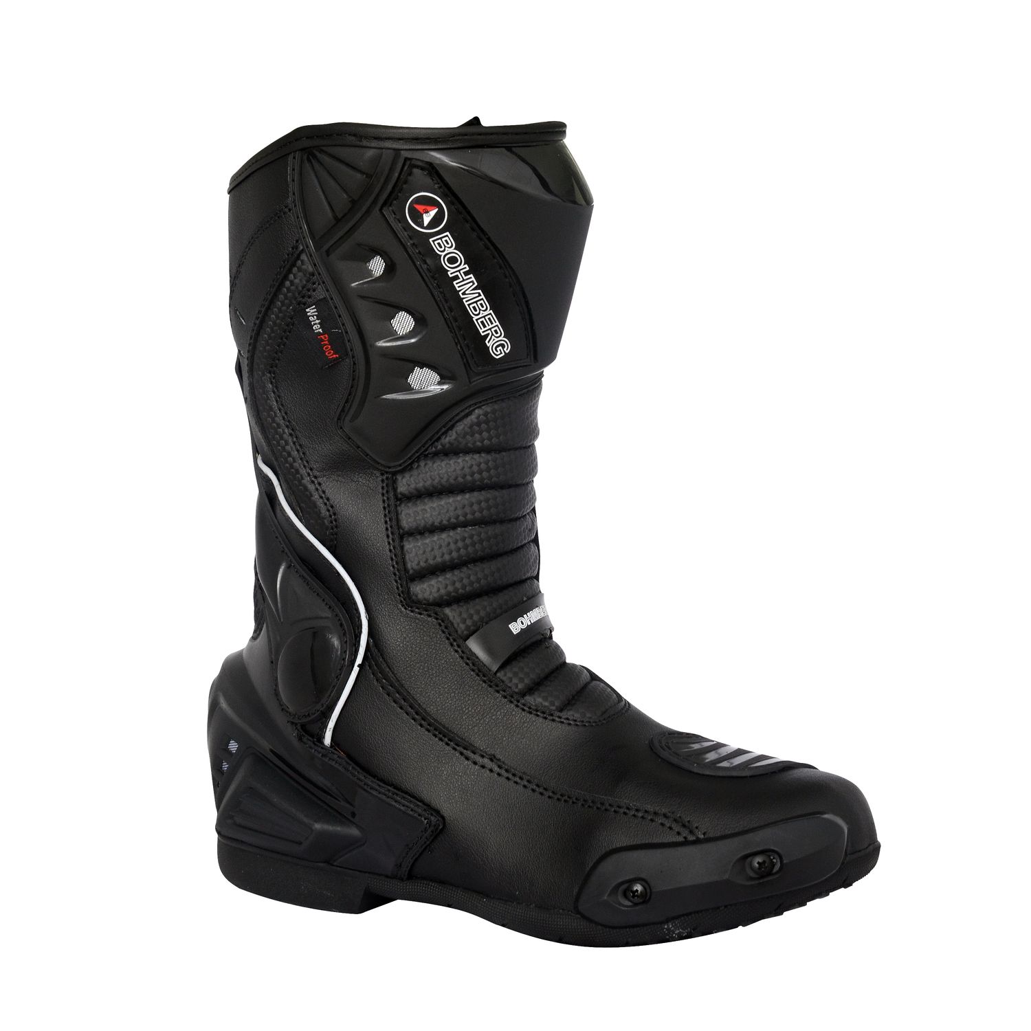 Bohmberg® VIKING Motorcycle Boots with attached Hard Shell Protectors