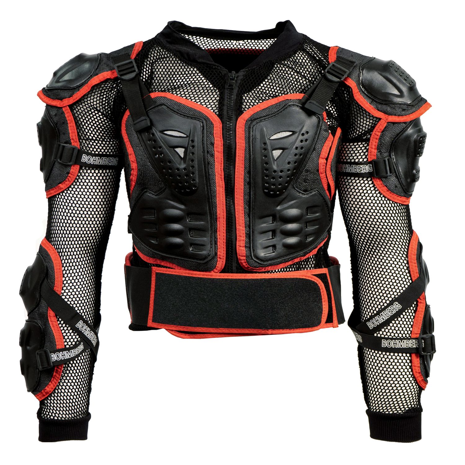 Bohmberg Motorcycle Protective Jacket with Back, Chest and Shoulder Protectors