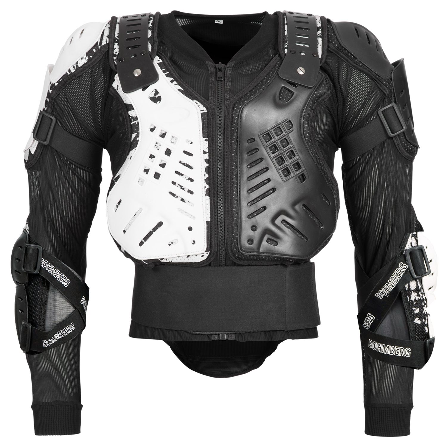 Bohmberg Motorcycle Protective Jacket with Back, Chest and Shoulder Protectors