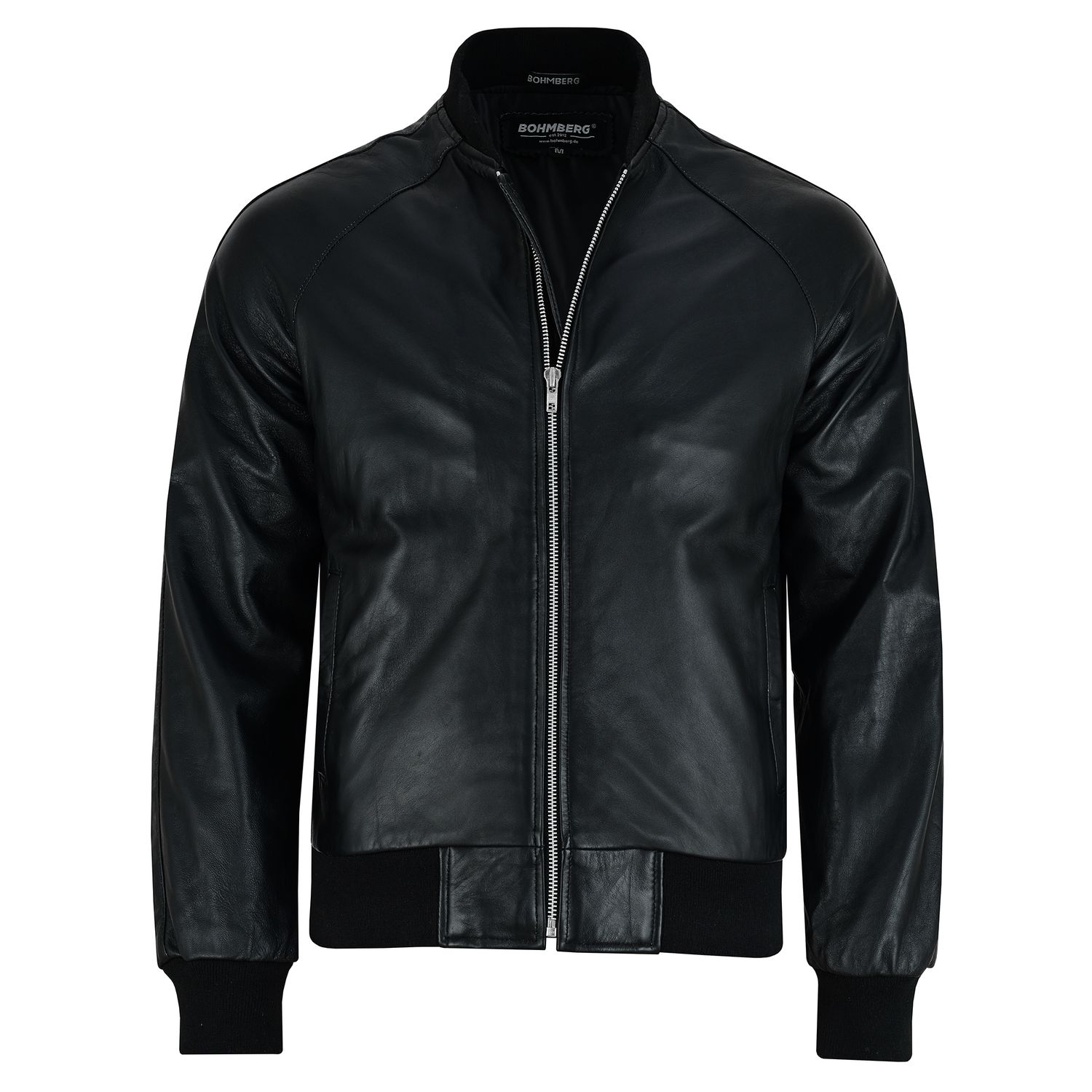 Bohmberg Giubbotto Bomber Uomo “Kaori” in Pelle Nappa di Agnello Premium