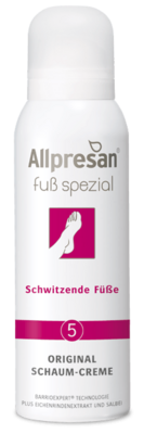 Allpresan Fuß spezial 5 Original Schaum-Creme Schwitzende Füße, 125 ml