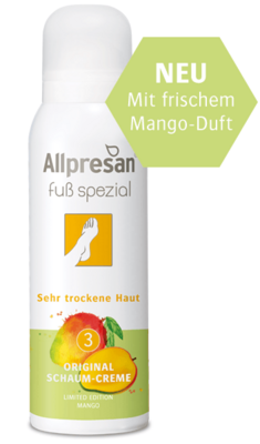 Allpresan Fuß spezial Original Schaum-Creme Limited Edition mit Mango Duft, 125 ml