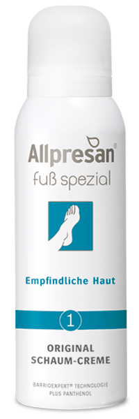 Allpresan Fuß spezial Nr. 1 Original Schaum-Creme Empfindliche Haut, 125 ml