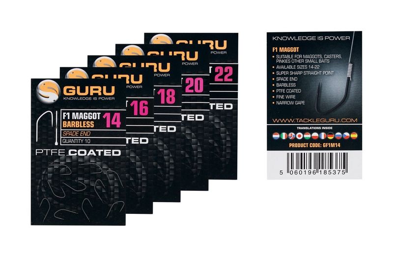 F1 Maggot Hook (Barbless / Spade End