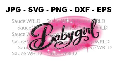 Babygirl 90&#39;s Logo Design PNG SVG Sauce WRLD