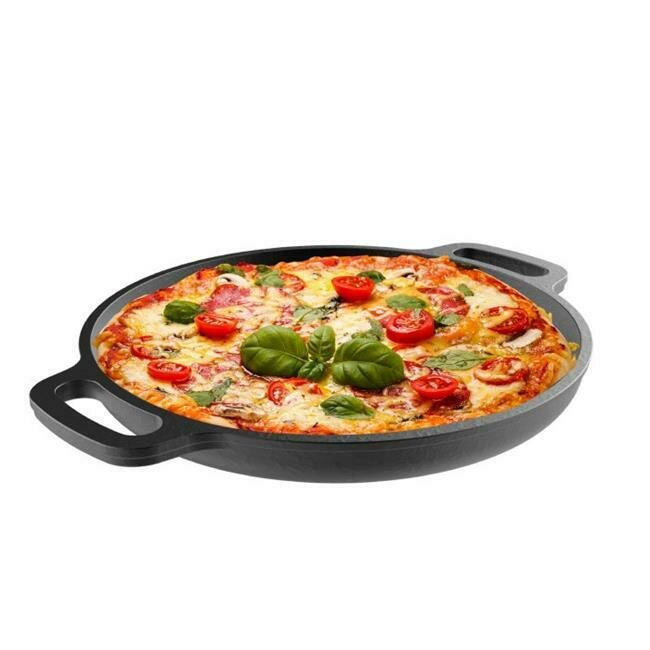 13.25 Inch Cast Iron Pizza Pan - Classic Cuisine