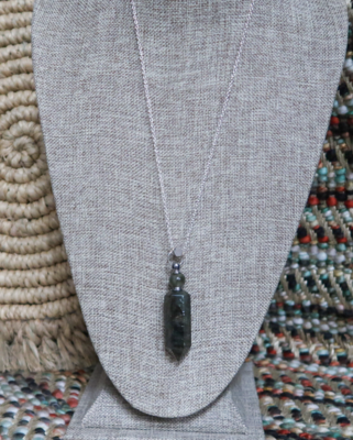 Labradorite Crystal Vial Necklace