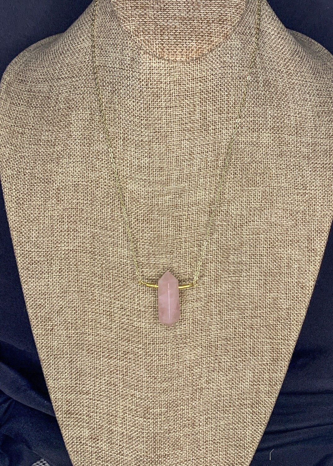 Rose Quartz Boho Necklace