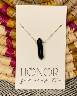 Obsidian Layering Necklace