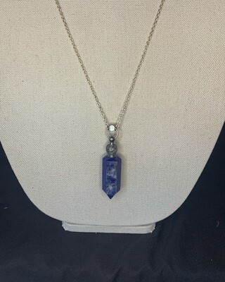 Lapis Lazuli Crystal Vial Necklace