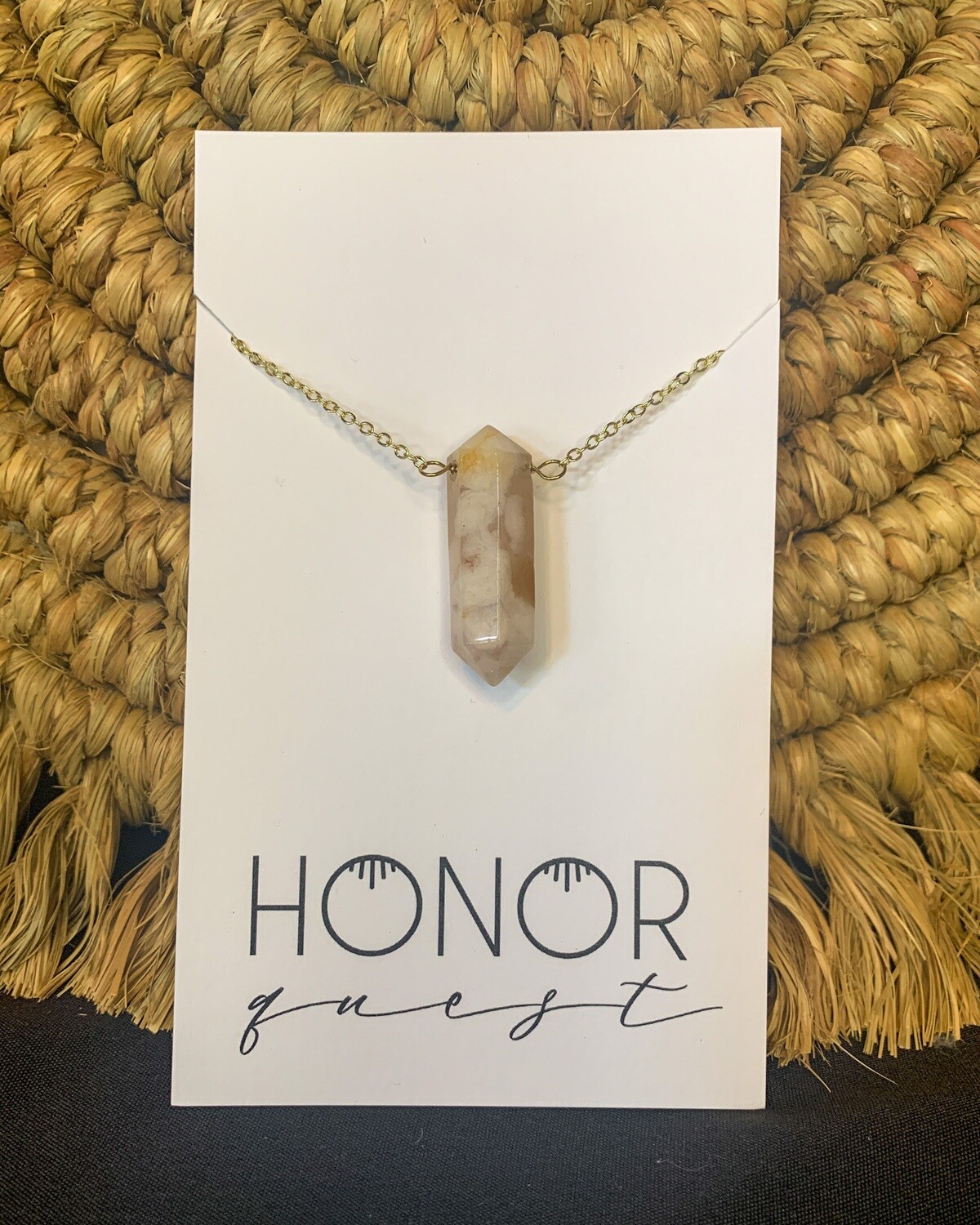 Flower Agate Layering Necklace