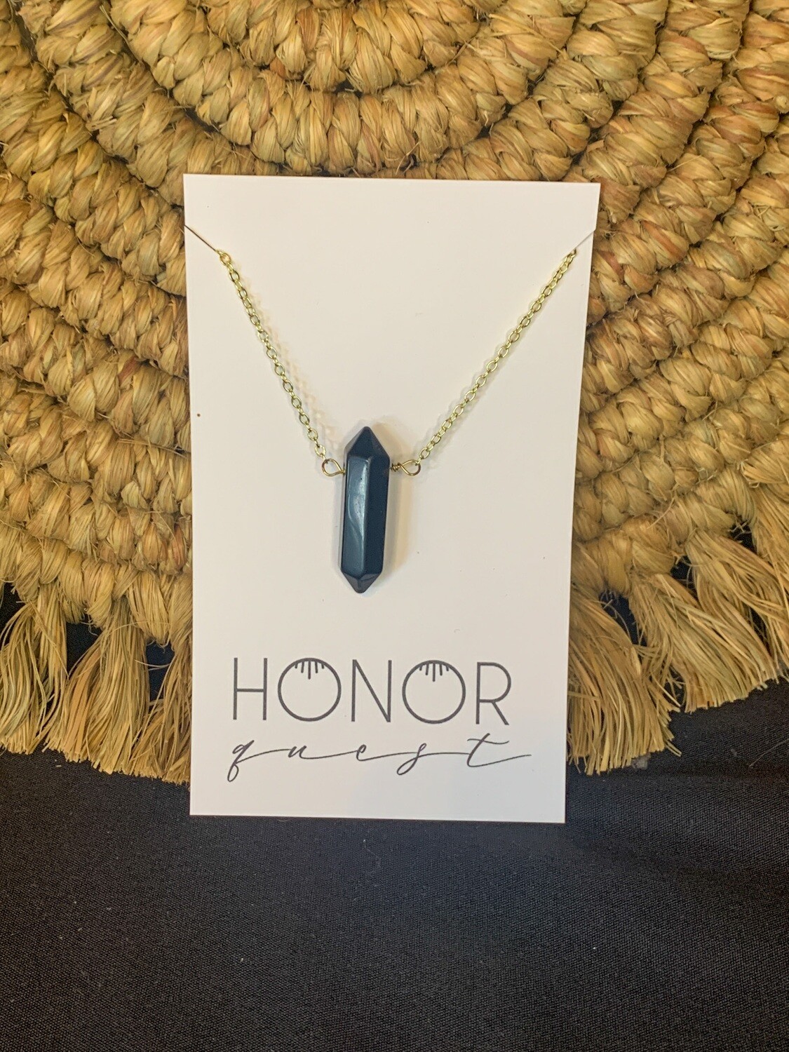 Obsidian Layering Necklace