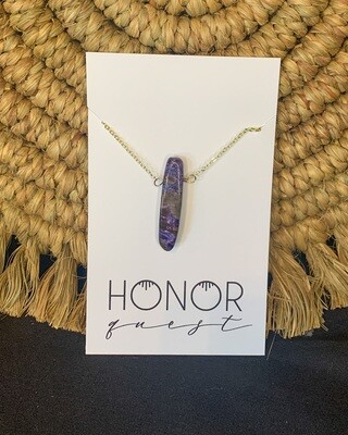 Purple Ocean Jasper Layering Necklace