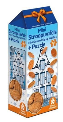 House Box With Mini Stroopwafels And A Puzzle