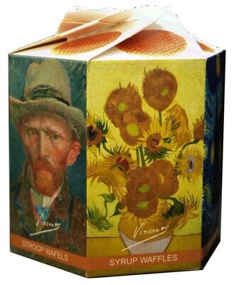 Hexagon box Van Gogh with Stroopwafels